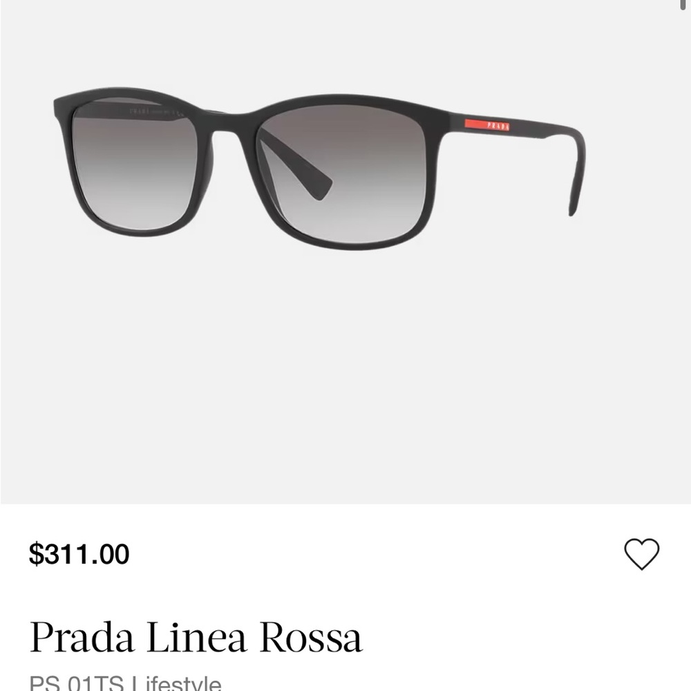 Prada Linea Rossa Gradient Black Sunglasses